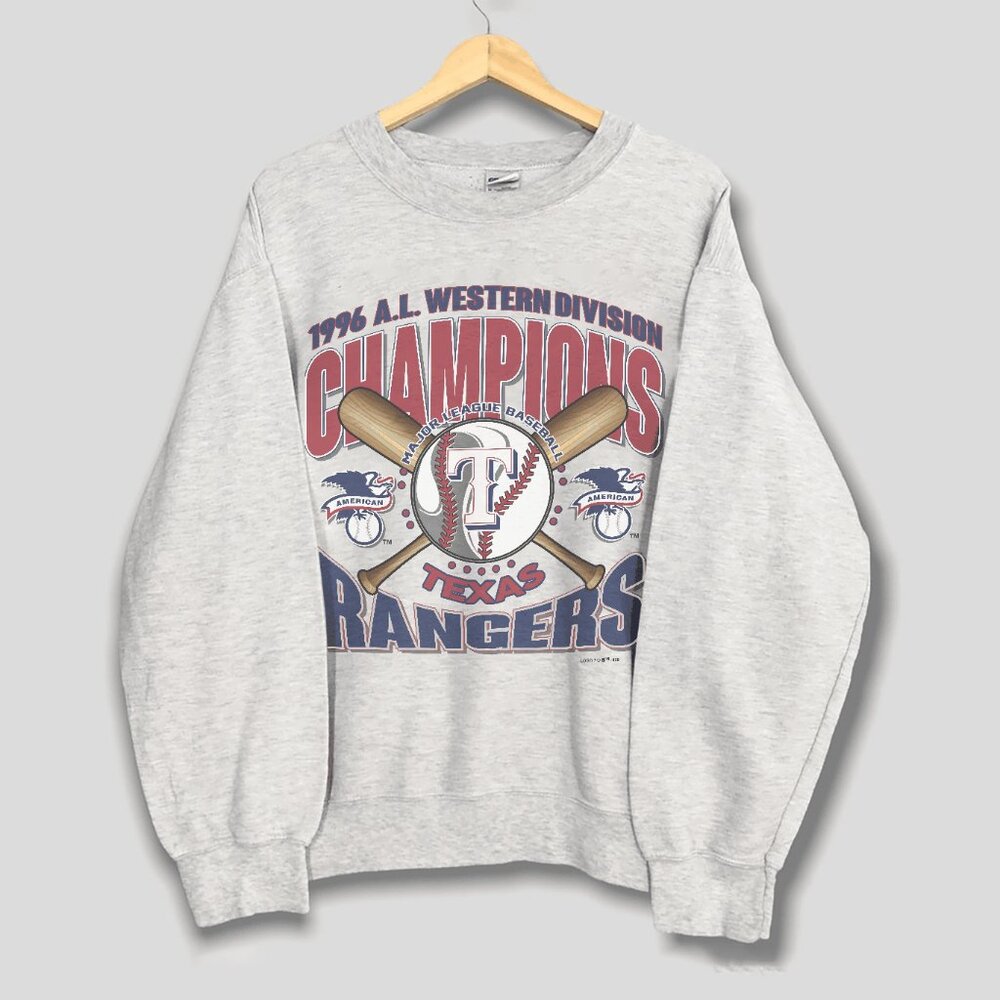 Vintage 1996 Texas Rangers Champions Baseball Sweatshirt, MLB Men Women Shirt